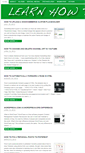 Mobile Screenshot of learnhowtoguide.com